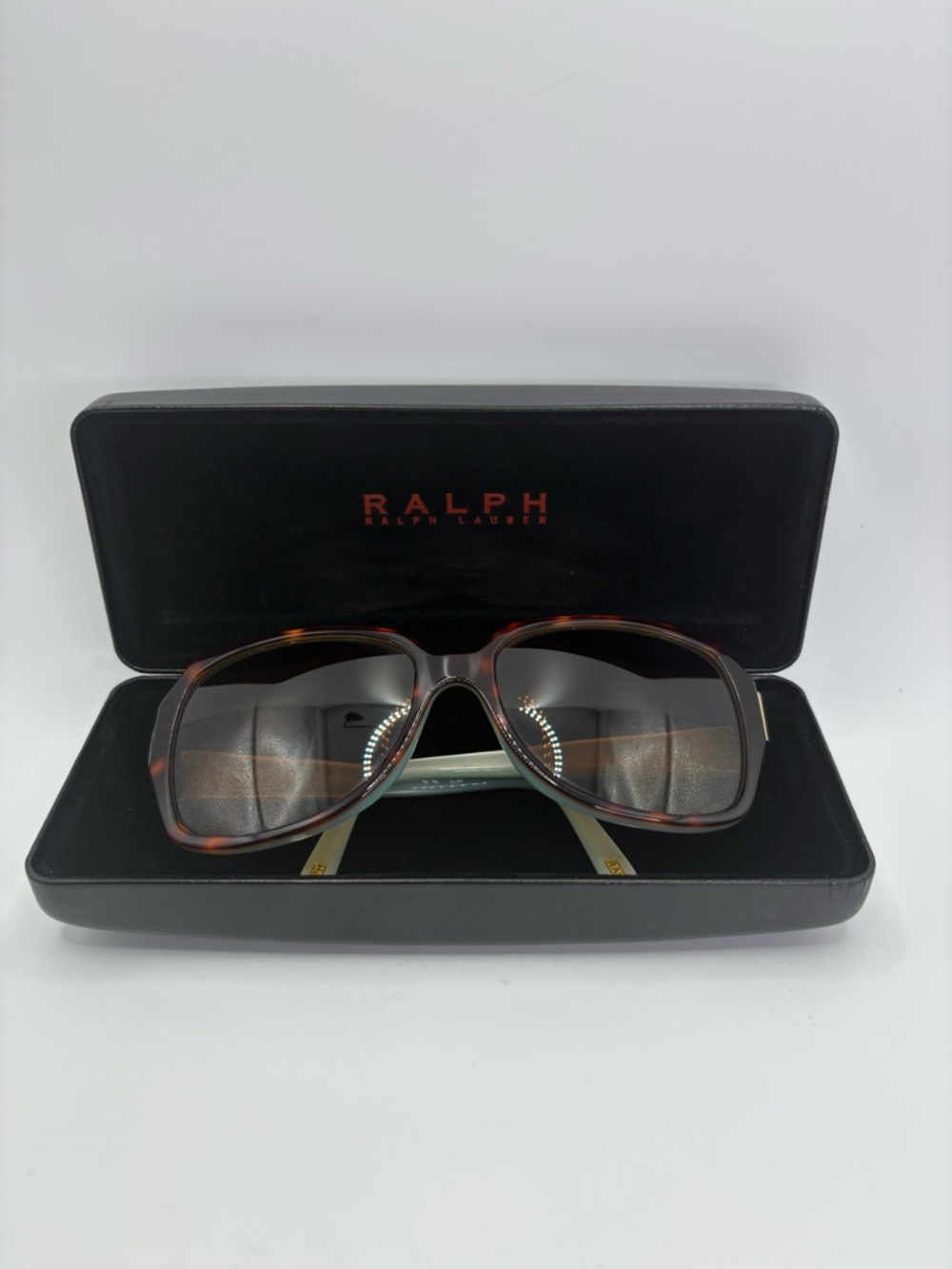 Ralph Lauren RA5138 Womens Designer Sunglasses 58-16 Mint Tortoise w/ Case EUC - Picture 2 of 14